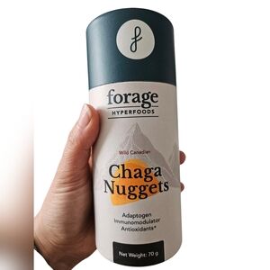 Forage Hyperfoods Chaga Nuggets Wild Canadian Adaptogens 70g NEW